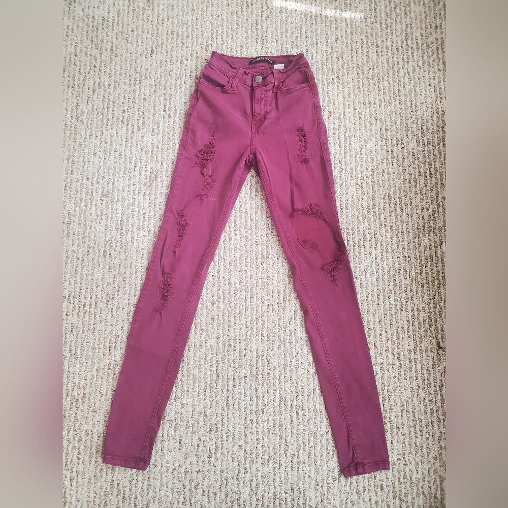 Maroon Jeans